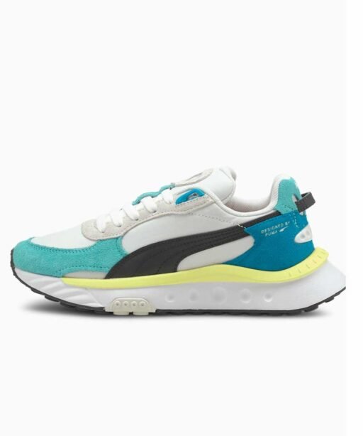 Puma - wild rider rollin - white/Turquoise