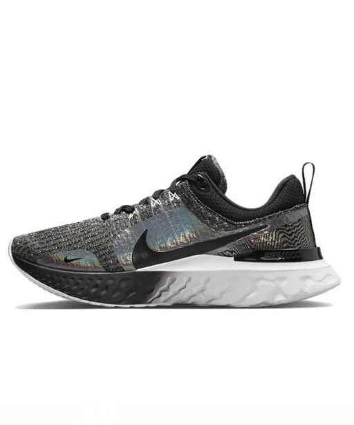 nike react infinity 3 - black/silver