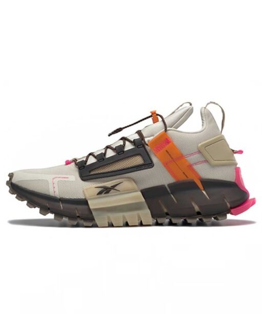 Reebok Zig Kinetica Edge – Alabaster/Orange/Pink sneakers at EG KICKS Egypt