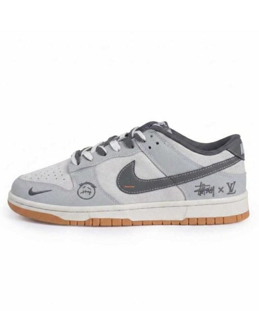 Nike SB Dunk Low x Louis Vuitton White Grey sneakers at EG KICKS Egypt