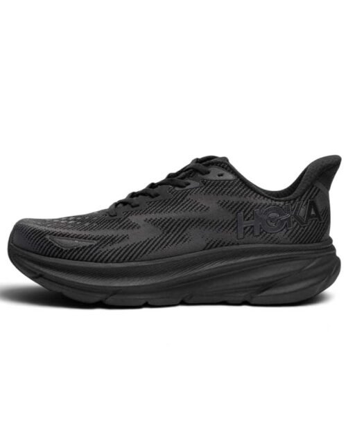 Hoka One One Clifton 9 – Black sneakers at EG KICKS Egypt